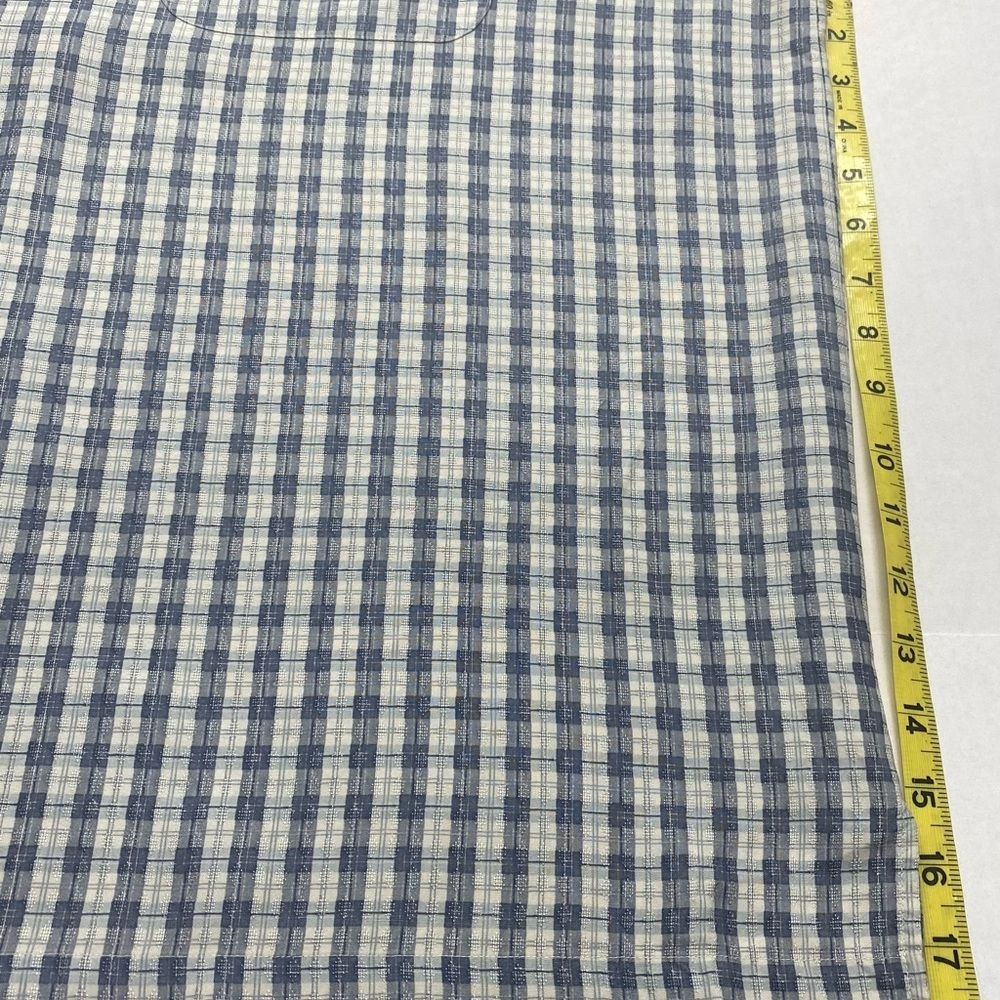 Tommy Bahama Men’s 100% Silk Shirt XXL Gray Plaid Side Slits - Picture 9 of 13